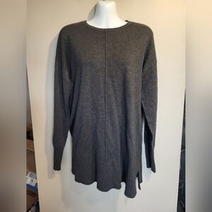 Laura Charcoal Knit Sweater, Size Small